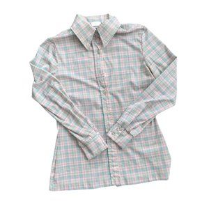 Vintage Jack Winter Novelty Plaid Blouse